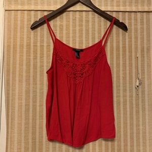 Forever 21 red sleeveless flowy top